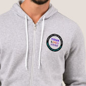 Benutzerdefinierter Front- und Back-Text | Einfach Hoodie