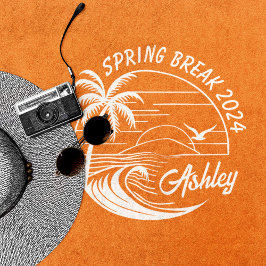 Benutzerdefinierter Frühlingsferien-Mädels-Trip Lu Strandtuch