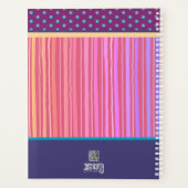 Benutzerdefinierter Fun Personalisierter Name Lila Planer (Rückseite)