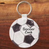 Benutzerdefinierter Fußball-Coach-Keepake Schlüsselanhänger (Rückseite)