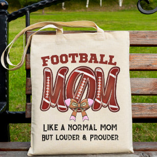 Benutzerdefinierter Fußball-Mama-Spieltag-Mutterta Tragetasche