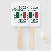 Benutzerdefinierter Fußball MEXICO Fächer (Vorne und Hinten)