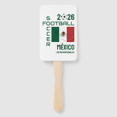 Benutzerdefinierter Fußball MEXICO Fächer (Rückseite)