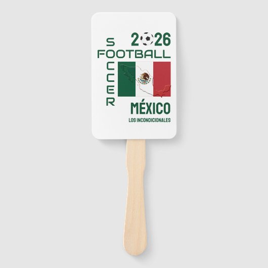 Benutzerdefinierter Fußball MEXICO Fächer (Vorderseite)