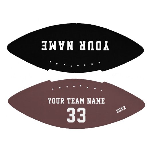 Benutzerdefinierter Fußball mit Name, Nummer und T Football (Paneele)