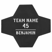 Benutzerdefinierter Fußball mit Teamname Nummer (Flach)