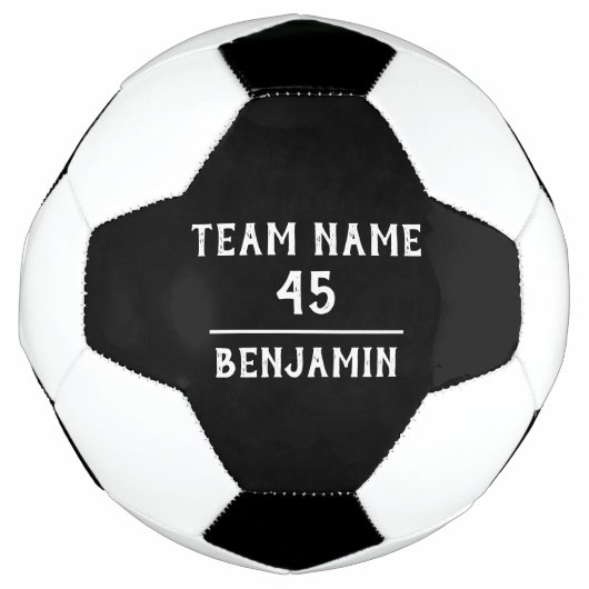 Benutzerdefinierter Fußball mit Teamname Nummer (Vorderseite)