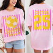 Benutzerdefinierter Fußball-Mutter-Name & -Nummer  T-Shirt