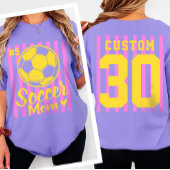 Benutzerdefinierter Fußball-Mutter-Name & -Nummer  T-Shirt