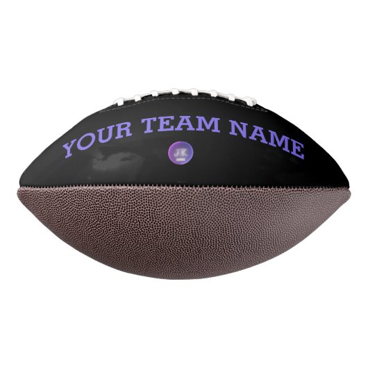 Benutzerdefinierter Fußball-Name und Teamname Logo Football (Gedreht 90)