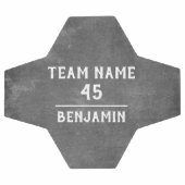 Benutzerdefinierter Fußballball mit Teamname Fußball (Flach)
