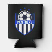 Benutzerdefinierter Fußballschild mit Teamname ode Dosenkühler (Vorderseite)