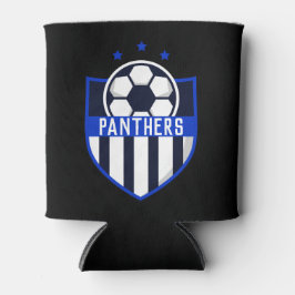 Benutzerdefinierter Fußballschild mit Teamname ode Dosenkühler