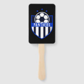 Benutzerdefinierter Fußballschild mit Teamname ode Fächer (Rückseite)