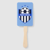 Benutzerdefinierter Fußballschild mit Teamname ode Fächer (Vorderseite)