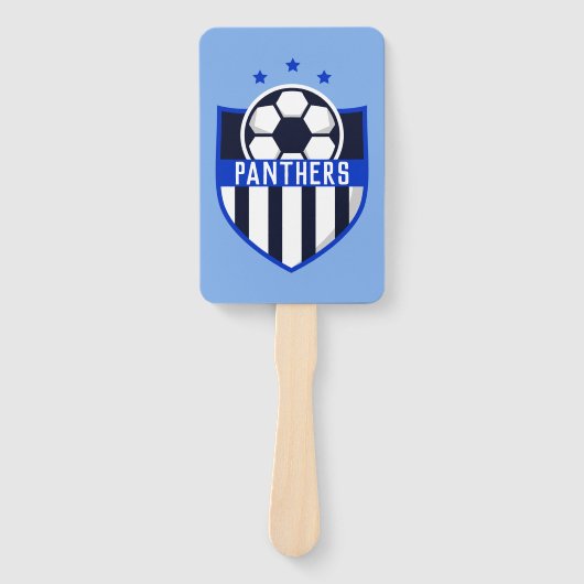 Benutzerdefinierter Fußballschild mit Teamname ode Fächer (Vorderseite)