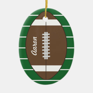 Benutzerdefinierter Fußballschmuck Keramik Ornament