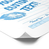 Benutzerdefinierter Gast-Karo - Personalisiertes Z Poster (Ecke)