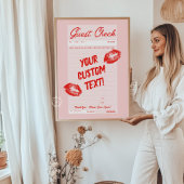 Benutzerdefinierter Gastcheck Personalisierter Zit Poster