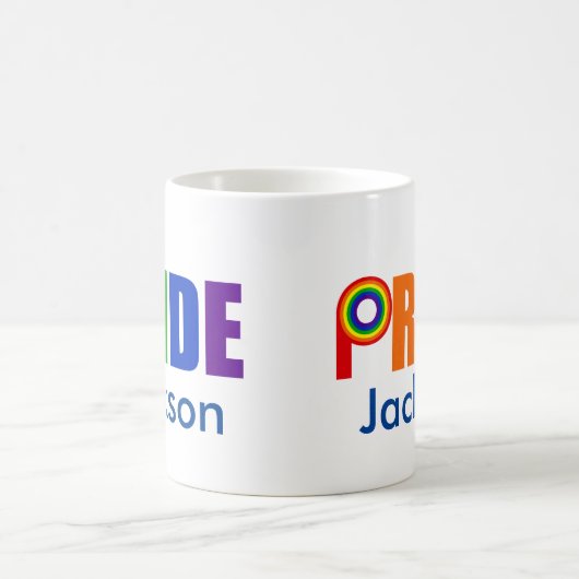 Benutzerdefinierter Gay Pride Kaffeetasse (Mittel)