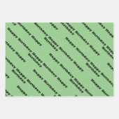 Benutzerdefinierter Geburtsname Geschenkpapier Set (Vorderseite 2)