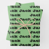 Benutzerdefinierter Geburtsname Geschenkpapier Set (Beispiel)