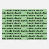 Benutzerdefinierter Geburtsname Geschenkpapier Set (Vorderseite)