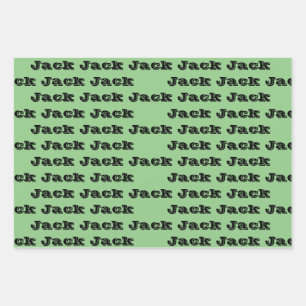 Benutzerdefinierter Geburtsname Geschenkpapier Set