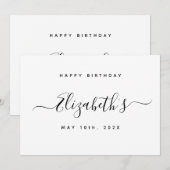 Benutzerdefinierter Geburtstag Feiertagskarte (Vorne/Hinten)