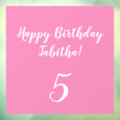 Benutzerdefinierter Geburtstag Fensteraufkleber (Blatt 3)