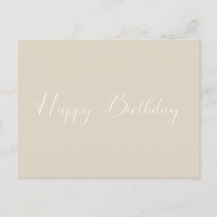 Benutzerdefinierter Geburtstag modern einfach Postkarte