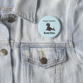 Benutzerdefinierter Geburtstag süße graue Robbe bl Button (Beispiel)