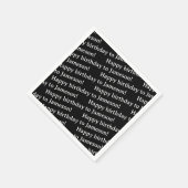 Benutzerdefinierter Geburtstagsservietten-Text Serviette (Ecke)