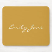 Benutzerdefinierter, gelber handgeschriebener Skri Mousepad (Vorne)