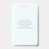 Benutzerdefinierter geometrischer Reporter-Fotogra Ausweis (Rückseite)