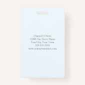 Benutzerdefinierter geometrischer Reporter-Fotogra Ausweis (Rückseite)