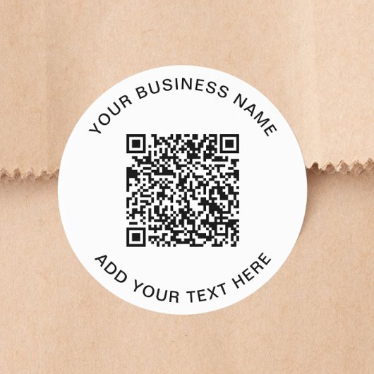 Benutzerdefinierter Geschäft- QR-Code Runder Aufkleber