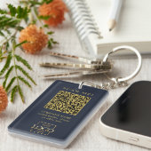 Benutzerdefinierter geschäftlicher Logo-QR-Code mo Schlüsselanhänger (Vorderseite rechts)