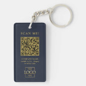 Benutzerdefinierter geschäftlicher Logo-QR-Code mo Schlüsselanhänger (Rückseite)