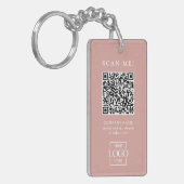 Benutzerdefinierter geschäftlicher QR-Code mit Fir Schlüsselanhänger (Vorderseite links)