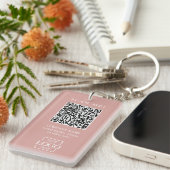 Benutzerdefinierter geschäftlicher QR-Code mit Fir Schlüsselanhänger (Vorderseite rechts)
