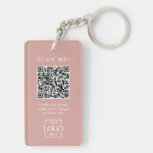 Benutzerdefinierter geschäftlicher QR-Code mit Fir Schlüsselanhänger (Rückseite)