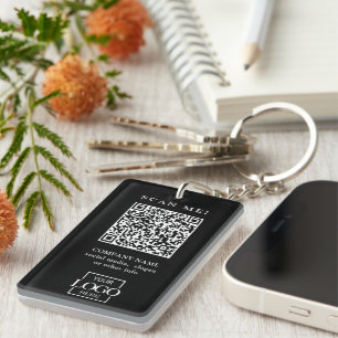 Benutzerdefinierter geschäftlicher QR-Code mit Log Schlüsselanhänger