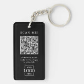 Benutzerdefinierter geschäftlicher QR-Code mit Log Schlüsselanhänger (Rückseite)