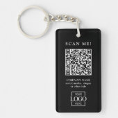 Benutzerdefinierter geschäftlicher QR-Code mit Log Schlüsselanhänger (Vorderseite)