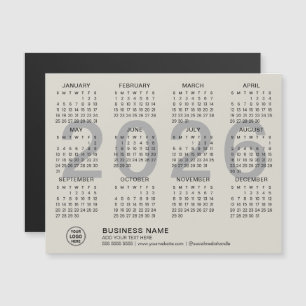 Benutzerdefinierter Geschäfts-2026-Magnetkalender Magnetkarte