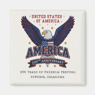 Benutzerdefinierter Geschäfts-Amerikanischer 250.  Magnet
