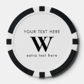 Benutzerdefinierter Geschäfts-Initial-Logo-Promoti Pokerchips (Vorderseite)