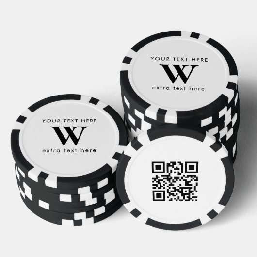 Benutzerdefinierter Geschäfts-Initial-Logo-Promoti Pokerchips (Stapel)