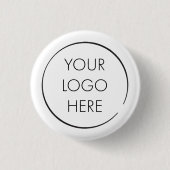 Benutzerdefinierter Geschäfts-Pin mit Budget-Logo, Button (Vorderseite)